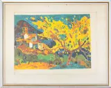 Provence Landscape Scene by Guy Charon, Lithograph in Colors, sold Sep 2025