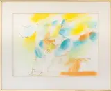 Scene of a Dancing Couple by David Gerstein, 1973, Mixed Media on Paper, sold Sep 2025