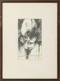 Portrait of Pope XXIII by Sidney Goodman, 1959, Ink on Paper, sold Sep 2025