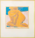 Lovers III by Marc Heine, 1968, Mixed Media on Paper, sold Sep 2025