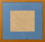 Bouquet Still Life by Giovanni Omiccioli, Ink on Paper, sold Sep 2025