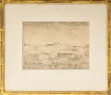 Hilly Landscape by Arnold Friedman, Graphite on Paper, sold Sep 2025