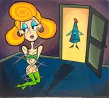 Weird Girl by Caren Scarpulla, 1988, Acrylic on Canvas, sold Sep 2025