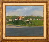 Across Fort Pond by Lou Spitzer, Oil on Canvas, sold Sep 2025