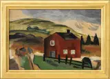 The Red House by Walt Kuhn, 1919, Oil on Canvas, sold Oct 2025
