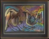 The Creation by Judy Chicago, 1985, Serigraph in Colors on Black Paper, sold Oct 2025