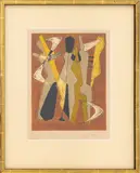 Promenade by Man Ray, 1968, Lithograph in Colors, sold Oct 2025