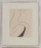 Seated Female Nude by Roger Hilton, Charcoal on Paper, sold Oct 2025