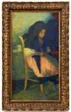 Breton Girl by Guy Ferris Maynard, circa 1891, Oil on Canvas, sold Oct 2025