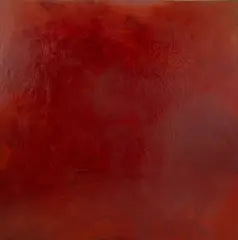 Red Painting Continuation by Suzan Frecon, 1983, Oil, sold Oct 2025