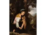 Madonna mit Kind by Jan Soens, oil on panel, offered Mar 2015