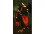 Tobias und der Engel by Pietro Vannucci Perugino, oil on canvas, offered Jun 2016