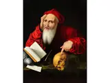 Der Heilige Hieronymus bei Seinen Studien by Joos van Cleve, oil on copper, offered Jun 2019