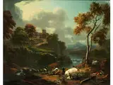 Campagna-landschaft mit Hirten by Jan Frans van Bloemen, oil on canvas, offered Sep 2018
