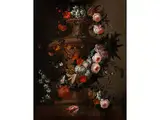 Stillleben mit Parkvase, Umgeben von Blumengebinden by Pieter Casteels Iii, 1684 Antwerpen – 1749 London, oil on canvas, sold Dec 2018