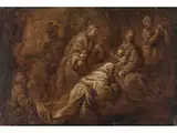 Anbetung der Könige by Giuseppe Nuvolone, oil on paper, offered Sep 2023
