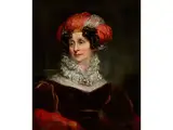 Bildnis Einer Dame in Weinrotem Samtkleid mit Turban by Thomas Lawrence, oil on canvas, offered Dec 2016
