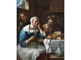 In der Taverne by Gillis van Tilborgh d. J., oil on canvas, sold Mar 2023
