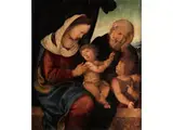 Die Heilige Familie mit dem Kleinen Johannesknaben by Girolamo Marchesi da Cotignola, oil, sold Mar 2019