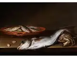 Fischstillleben by Pieter van Schaeyenborg, oil on panel, sold Apr 2016