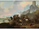 Ritterschlachtszene by Alexander van Gaelen, 1670 – 1728, oil on canvas, offered Apr 2018