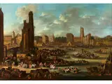 Paris, Ansicht von by Pieter Casteels II, oil on canvas, sold Mar 2026