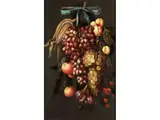 Obststillleben an Einer Blauen Schleife by J. Bourjinon, oil on canvas, offered Mar 2023