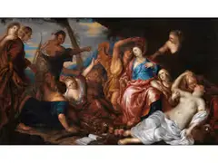Amaryllis und Mirtillo by Anthony van Dyck, oil on canvas, offered Dec 2023