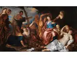 Amaryllis und Mirtillo by Anthony van Dyck, oil on canvas, offered Dec 2023