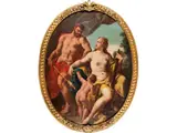 Herkules und Omphale by Ludovico Dorigny, oil on canvas, offered Mar 2023