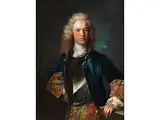 Bildnis des Rudolf Emanuel Frisching by Johann Rudolf Huber, oil on canvas, offered Mar 2024