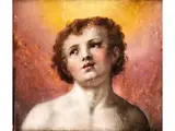Der Heilige Sebastian by Cristoforo Roncalli il Pomarancio, oil on panel, offered Jun 2021