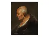 Alter Mann im Profil Nach Links by Jacob Adriaensz Backer, oil on canvas, offered Mar 2024
