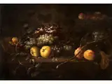 Obststillleben by Roelof Koets d. J., oil on panel, sold Mar 2022