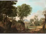 Landschaft mit Reisenden by Francesco Foschi, oil on canvas, offered Sep 2022