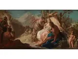 Die Vermählung des Bacchus mit Ariadne by Francesco Zugno, oil on canvas, offered Dec 2018