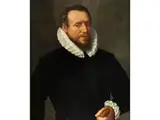 Portrait Eines Mannes by Frans Pourbus d. J., oil on panel, offered Dec 2025