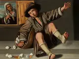 Der Eierdieb by Bartolomeo Passarotti, oil on canvas, offered Dec 2018