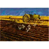 Untitled by Ed Diffenderfer, acrylic on board, sold Jun 2024