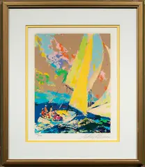 Normandy Sailing by LeRoy Neiman, screenprint, sold Jun 2024