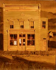 Bodie by Ed Diffenderfer, acrylic on board, sold Jun 2024