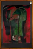 Gudea by George Ramos, 1967, watercolor on paper, sold Jun 2024