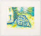 Woodpile by William Kienbusch, 1978, Crayon Pastel on Paper, sold Oct 2025