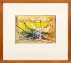 Galaxy II by Jimmy Ernst, 1959, Gouache on Paper, sold Oct 2025