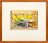 Galaxy II by Jimmy Ernst, 1959, Gouache on Paper, sold Oct 2025