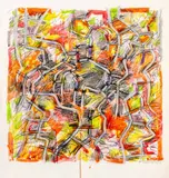 Ladder Drawing by Domenick Capobianco, Mixed Media on Paper, sold Oct 2025