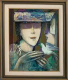 Comarcas de Paz" [Regions of Peace] by Antonio Sarelli, 1994, Oil on Canvas, sold Oct 2025