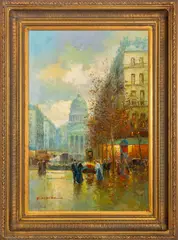 The Pantheon by T.E. Pencke, Oil on Canvas, sold Oct 2025