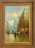 The Pantheon by T.E. Pencke, Oil on Canvas, sold Oct 2025