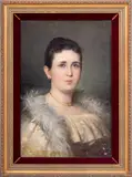 Portrait of a Woman by C. Keils, 1902, Oil on Canvas, sold Oct 2025